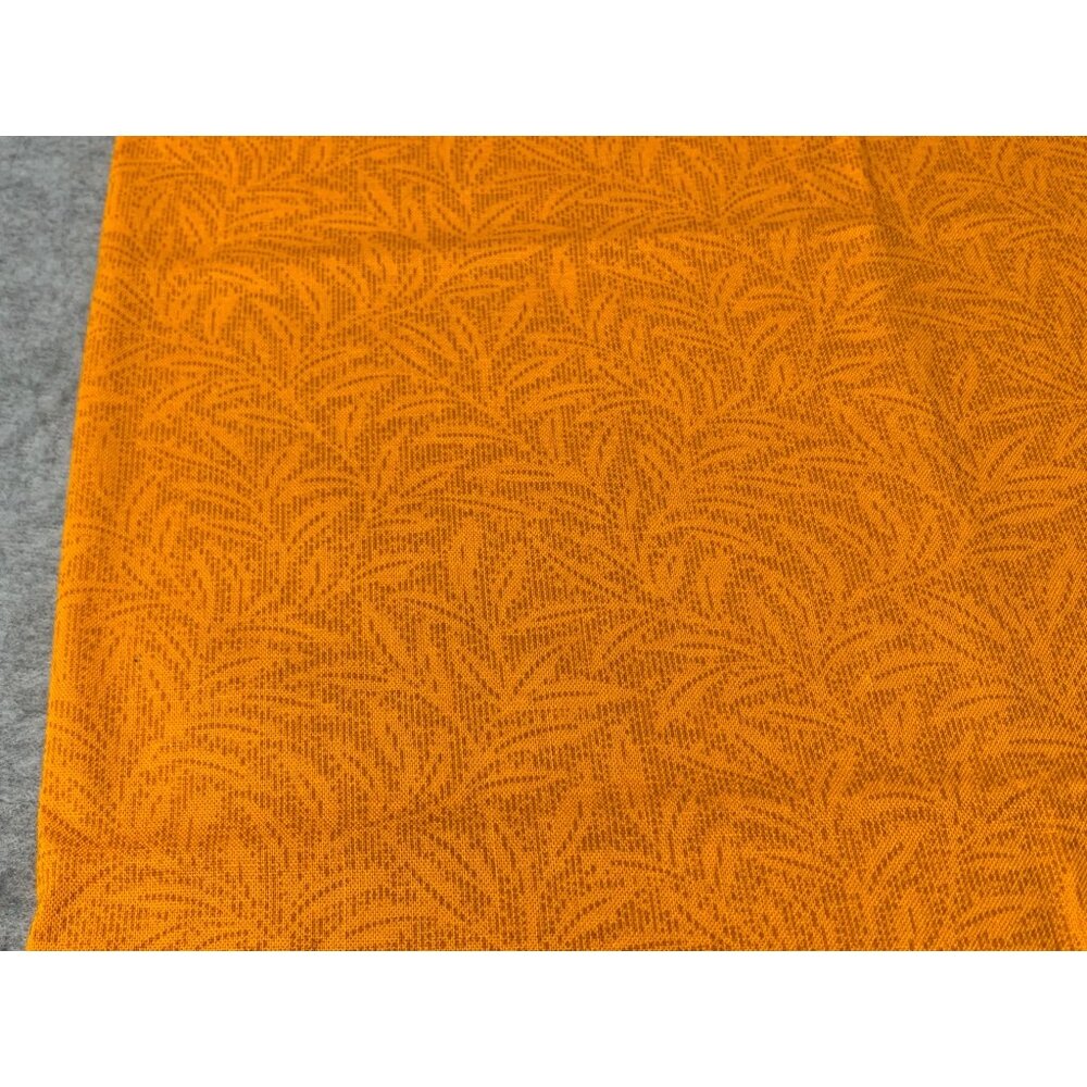 Orange Patterned Cotton Fabric 18" x 22" Pre-Cut Sewing Craft Projects